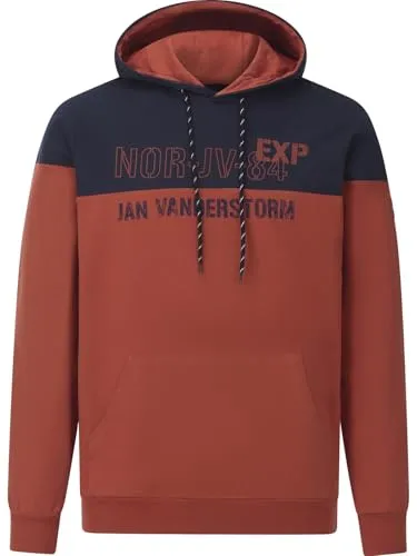 Jan Vanderstorm Herren Sweatshirt Jerres dunkelrot, 60/62
