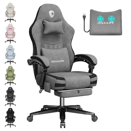 Douxlife Gaming Stuhl mit Massagefunktion Ergonomischer Bürostuhl
