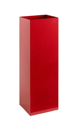 Neustein Schirmständer rot - Moderner Metallständer für Heim und Büro - Schirmständer aus robustem Metall mit 2 Haken und 2 herausnehmbaren Wasserauffangschalen. Ideal für die Diele, flur und Büro - bietet Platz für mehrere Schirme und schützt Ihren Boden.