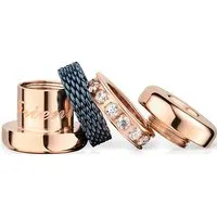 BERING Damen Charm - rosé gold glänzend Friends4Ever-4 - Bead Charms für Damen, mit dem einzigartigen Twist & Change System für individuelle Gestaltung und aus hochwertigem Edelstahl für Langlebigkeit.