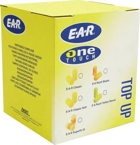 3M EAR PD01009 Gehörschutzstöpsel 31 dB - 500 Paar - Gehörschutzstöpsel mit 31 dB Dämmung, feuchtigkeitsbeständig und ideal für gleichmäßige Ausdehnung in feuchten Umgebungen. Perfekt für Lärmschutz bei der Arbeit.