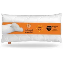 sleepling Kissen 40x60 cm - Allergikerfreundliches Sofakissen - Kissen für Allergiker, waschbar bis 60 Grad, mit hochwertiger Füllung aus Öko-Tex zertifizierten Faserkugeln für optimalen Komfort. Made in EU, flexibel anpassbar für individuellen Schlafbedarf.