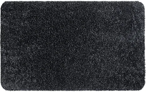 matches21 HOME & HOBBY Fußmatte Große Schmutzfangmatte für innen schwarz meliert in 50x80 cm, rechteckig, Höhe: 6 mm, Saugstarke Sauberlaufmatte als waschbarer Türmatte Fussabtreter