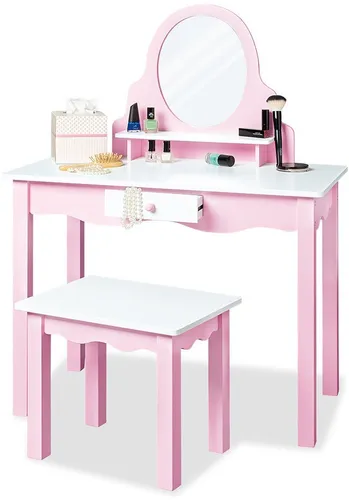 Kinderschminktisch Jasmin von Pinolino, inkl. Hocker, rosa von Pinolino®