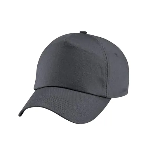 Beechfield Unisex B010.G 5-Panel Cap, Schwarz, Einheitsgröße