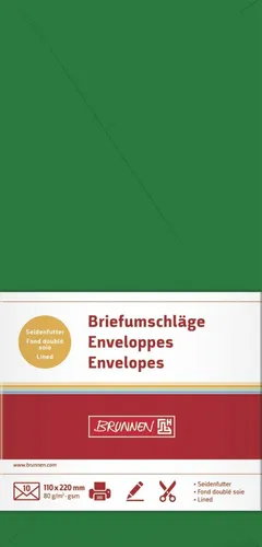 Briefhuellen DL dunkelgruen 10er
