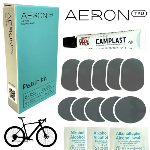 Aeron Tubo Patch Kit Fahrrad MTB Road Gravel TPU Schlauch Pflickset Pannenset
