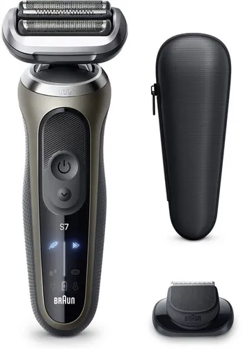 Braun Rasierapparate Series 7-72-C1200s - Rasierapparate mit 360° SkinFlex-Kopf für eine gründliche und sanfte Rasur, 3 Modi für individuelle Anpassung, 100 % wasserdicht und bis zu 60 Minuten Akkulaufzeit.