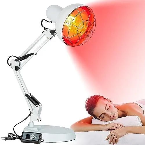 Cozion 150W Rotlicht-Wärmelampe mit Timer und 10 Stufen