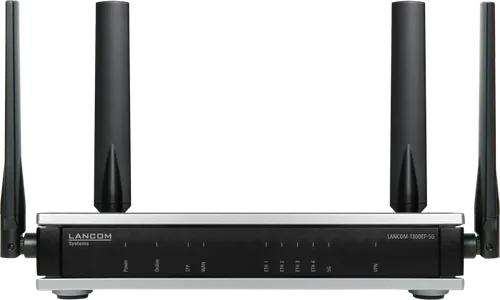 Lancom Router 1800EF-5G (EU) - Hochgeschwindigkeitsrouter mit 5G-Modem, niedrige Latenz und hohe Bandbreite für Echtzeitanwendungen