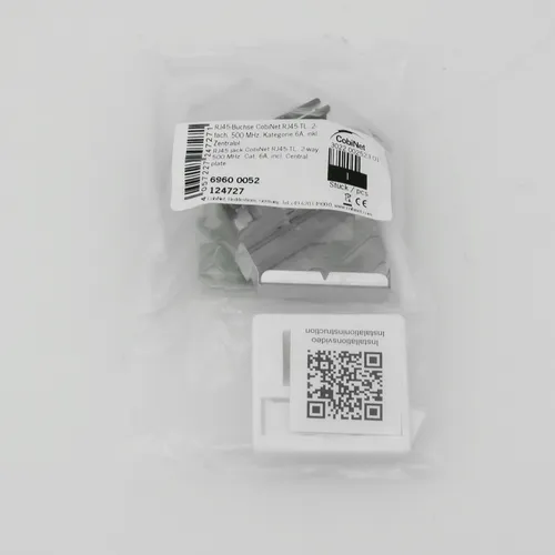CobiNet 124727 RJ45-Buchse, RJ45-TL, 2-fach, Kat.6A (124727)
