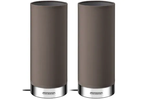 monzana Poppy Tischleuchte 2er Set in grau von Monzana