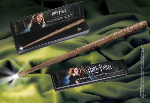 Noble Collection Harry Potter: Zauberstab Hermine Granger (NN8028) - Party & Kostüm Accessoire, detailgetreue Nachbildung des Zauberstabs von Hermine Granger für magische Momente und Fan-Events.