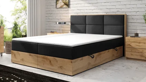 Boxspringbett Stockholm 180 x 200 cm in schwarz von M-Punkt