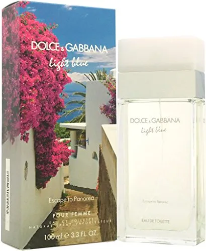 Dolce and Gabbana Light Blue Escape to Panarea Eau De Toilette Spray 100ml - Eau de Toilette für Damen, erfrischender Duft mit mediterranen Noten, perfekt für den Sommer und besondere Anlässe.