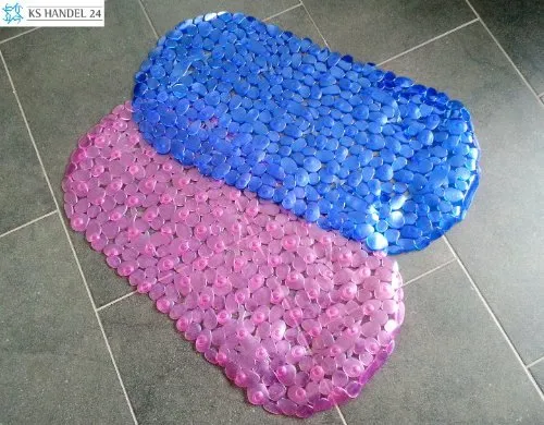 Badewannenmatte WANNENEINLAGE BADEMATTE ANTIRUTSCHMATTE STEINOPTIK ROSA! BATHMAT!BI