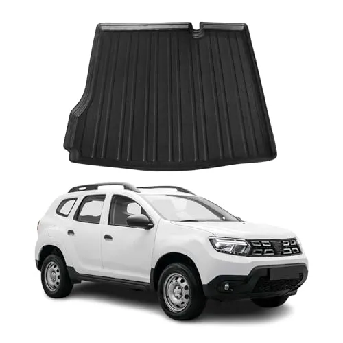 OMAC Kofferraummatte für Dacia Duster 2018-2024 - Fahrzeugspezifische Kofferraummatte aus Gummi TPE, wasserdicht, rutschfest und leicht zu reinigen – idealer Schutz für den Kofferraum!