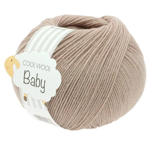 LANA GROSSA COOL WOOL BABY Häkelwolle, 220 m (besonders geeignet für Babystricksachen), 50 g