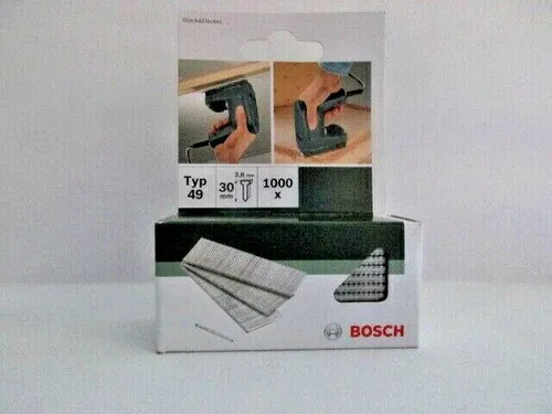 BOSCH Typ 49 - 30 x 2,8 mm - 1000 x Tacker Klammern Nägel Stifte in Box