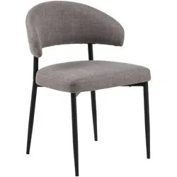 Mid.you Stuhl Edina, Braun und Hellgrau