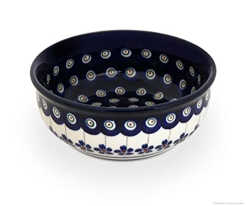 Bunzlauer Keramik Schüssel mit Innendekor, Ø12.6cm, H=4.7cm, V=0.25 Liter, Dekor 166a