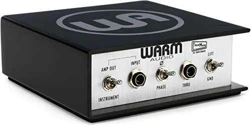 Warm Audio WA-DI-P Passive DI Box - Studio & Recording; Robuste DI Box mit regelbarem Pad von -3dB bis -30dB und hochwertigen CineMag USA Ausgangsübertragern für besten Klang.