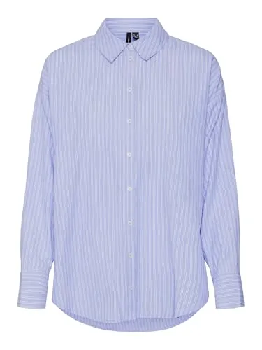 VMFANNI LS Shirt WVN GA NOOS - Nachhaltige Langarmbluse - Damenbluse aus recyceltem Polyester von VERO MODA, schont natürliche Ressourcen und reduziert Abfall. Ideal für umweltbewusste Modebewusste.