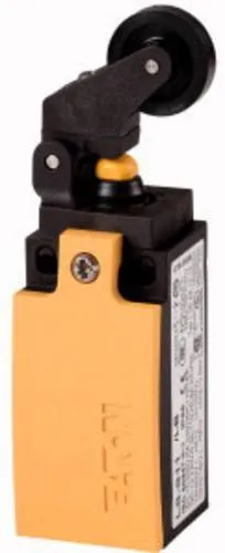 Eaton Positionsschalter 1S 1Ö Rollhebel lang LS-S11/LB - Endschalter mit Sicherheitsfunktion durch Zwangsöffnung, Schutzart IP66/IP67 und Temperaturbereich von -25 bis 70 °C, ideal für industrielle Anwendungen.