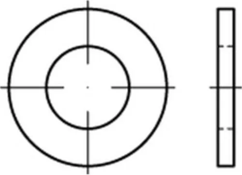 Reyher USS Flat Washers 83125, Type A-W 3/8 (500 Stück) - Sonstige Werkzeuge, hochwertige Stahl-Scheiben für Schraubverbindungen mit UNC/UNF-Gewinde, ideal für stabile Verbindungen und langlebige Anwendungen.