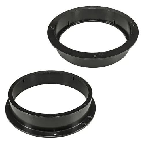 tomzz Audio 2803-017 Lautsprecherringe Adapter Halterungen kompatibel mit Audi A4 A5 Fronttür für 200mm DIN Lautsprecher