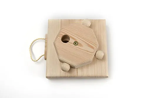 SUNNYDOGS Intelligenzspiel Dreh-Zieh-Spiel, Hundespielzeug aus Holz, Motivationsspiel mit Belohnung, Beschäftigungsspielzeug