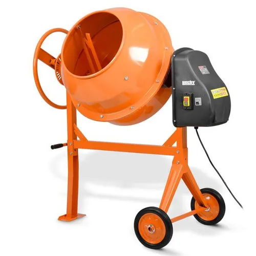 Hecht Betonmischer Gusseisen 140 Liter 650 Watt - Betonmischer für Bauprojekte, robustes Gusseisen, 26 U/min für optimale Mischqualität und einfaches Handling, ideal für mittlere Bauvorhaben und Gartenprojekte.