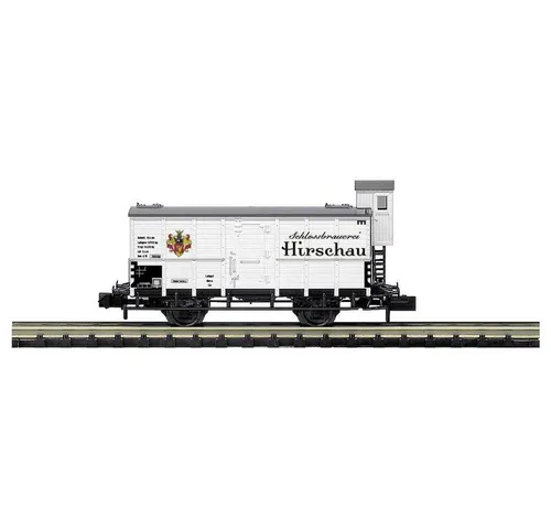MiniTrix T15003.005 N Historischer Bierwagen Schlossbrauerei Hirschau - Modelleisenbahn, detailgetreu und historisch gestaltet – ein Muss für Sammler und Liebhaber der Eisenbahnwelt!