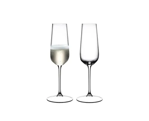 RIEDEL Champagnerflöte 2er Set - Kristallglas 250ml - Wein- & Champagner-Gläser, spülmaschinenfest und ideal für besondere Anlässe mit elegantem Design.