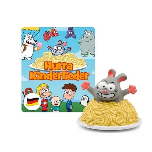 tonies Hörfigur für Toniebox - Hurra Kinderlieder Best of, 25 beliebte Kinderlieder für Kinder ab 3 Jahren, Spielzeit ca. 55 Minuten, interaktives Musikerlebnis
