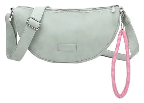 Fritzi aus Preußen Umhängetasche Fritzi35N Vintage - Umhängetasche in Lime (mint) aus weichem Material, ideal für Smartphone und Geldbeutel, mit verstellbarem Schulterriemen für vielseitige Trageoptionen.