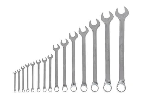 Gedore 6000160 Ring-Maulschlüssel-Satz 15-teilig - Werkzeug-Sets mit 10° gekröpfter Ringseite und UD-Profil für optimale Kraftübertragung und vielseitige Einsatzmöglichkeiten.
