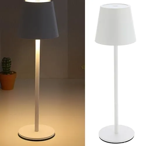 Cepewa Tischleuchte Touchfunktion - Stufenlos dimmbar mit 3 Weißtönen - Die flexible Tischleuchte mit Touchfunktion bietet stufenlos dimmbares Licht in drei Weißtönen. Mit USB-Ladefunktion und 56 LEDs ist sie ideal für jeden Raum. Maße: 11x37cm.