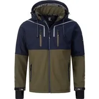 Rock Creek Herren Softshell Jacke H-222 - Navy 2XL - Funktionsjacke mit hohem Tragekomfort, winddicht, wasserabweisend und atmungsaktiv, ideal für Outdoor-Aktivitäten und die Übergangszeit.