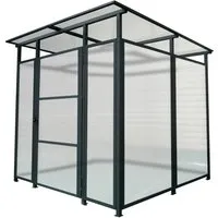 Floraworld Front- und Türelement für Multifunktionsunterstand 204 x 205 cm - Praktisches Front- und Türelement für Fahrrad- und Mülleimer-Garagen, bietet optimalen Schutz und einfachen Zugang zu Ihren Fahrrädern.