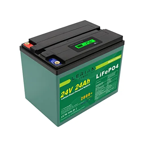 LiFePO4 Akku 24V 24Ah Lithium-Eisen-Phosphat Batterie für Camping Boot Solar Wohnwagen