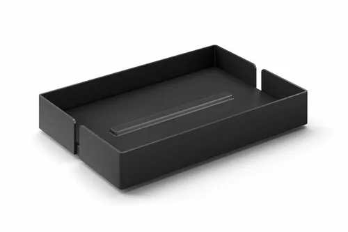 ZACK Edelstahl Seifenschale POTES - Elegante Seifenablage in Schwarz - Seifenschalen & -spender aus hochwertigem Edelstahl, stilvolles Design in Schwarz, ideal für moderne Badezimmer.