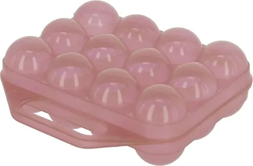Eier Aufbewahrung aus Kunststoff für 12 Eier, Rose