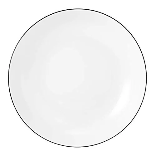 LIDO BLACK LINE SUPPENTELLER RUND 21 CM 2 STÜCK - PASTATELLER TIEFER TELLER ESSSCHALE - Produkt-Bundle Mehrfach-Set