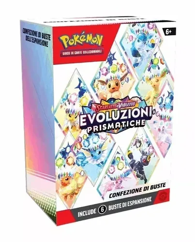 Pokemon TCG Evoluzioni Prismatiche Bundle Confezione 6 Buste IT | NEW&OVP