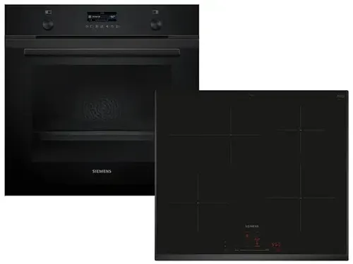 Siemens PQ522IA5BZ Set Backofen HB279GBB0 + Induktionskochfeld EH65KHFB1E