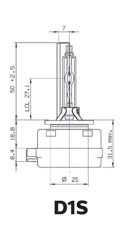 Philips Glühlampe Fernscheinwerfer Xenon Vision 85415VIC1