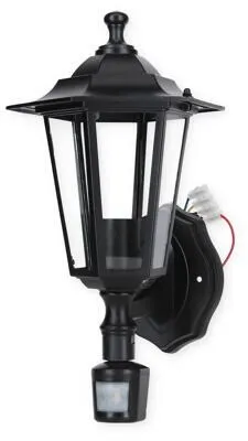 Eglo Laterna 4 Wandleuchte, E27, 60W, schwarz (22469) - Lampen - Stilvolle Wandleuchte mit E27 Fassung, ideal für gemütliche Beleuchtung in Wohnräumen und Außenbereichen.