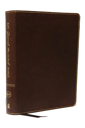 Produktbild KJV Journal the Word Bible, Reflect, Journal or Create Art Next to Your Favorite Verses (Brown Bonded Leather, Red Letter, Comfort Print: King James Version Holy Bible)