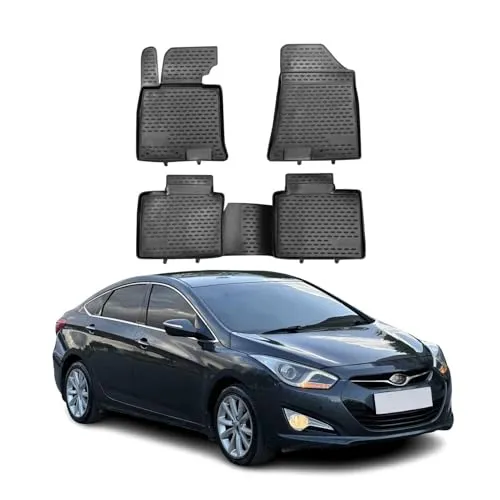 OMAC Auto-Fußmatten für Hyundai i40 CW 2011-2021 - Fahrzeugspezifische 4-tlg. Fußmatten, rutschfest und wasserdicht für optimalen Schutz und einfache Reinigung. Umweltfreundlich und perfekt für täglichen Gebrauch.